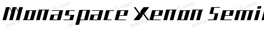 Monaspace Xenon SemiWide Bold字体转换